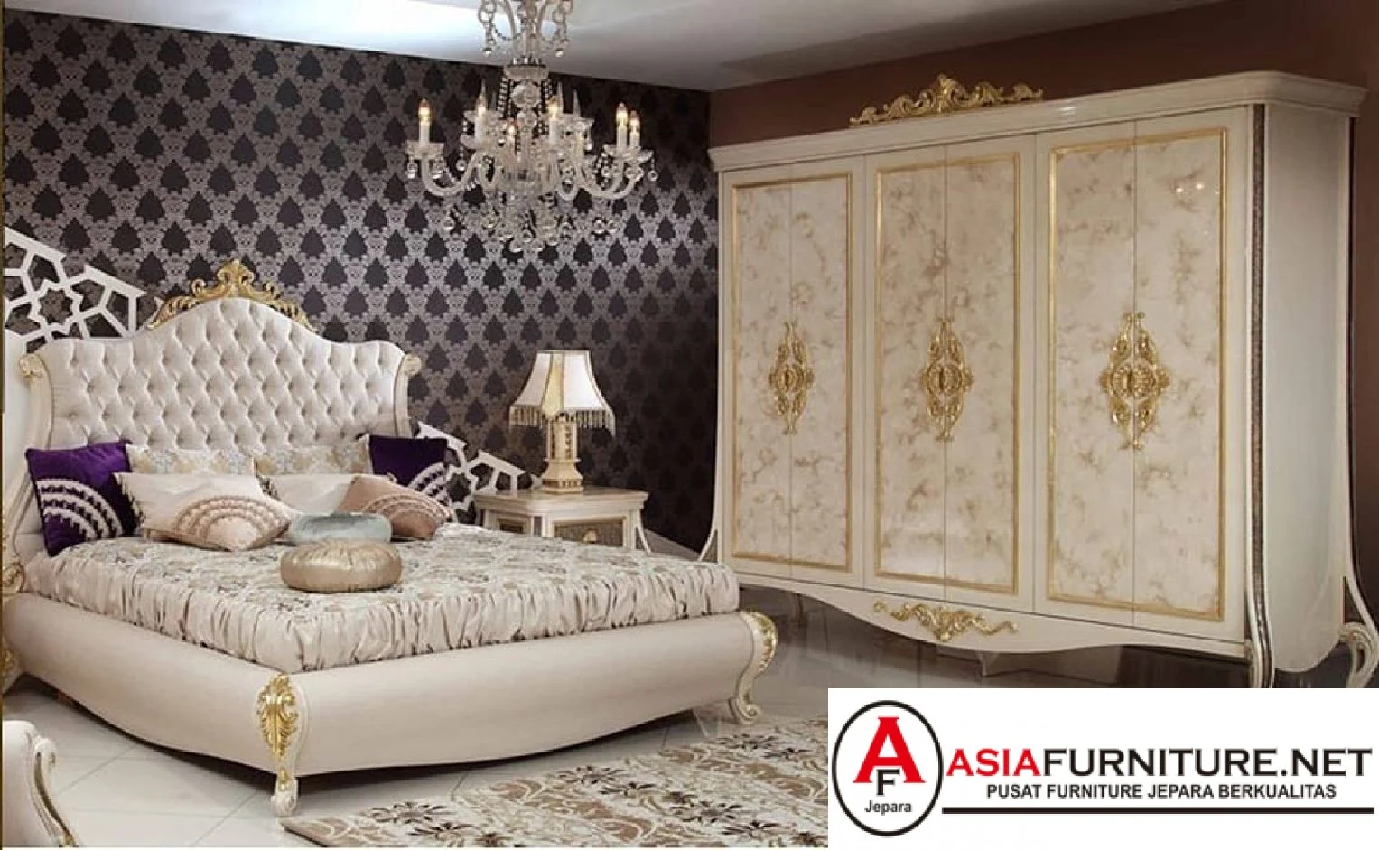 Kamar Set Mewah Safari Putih