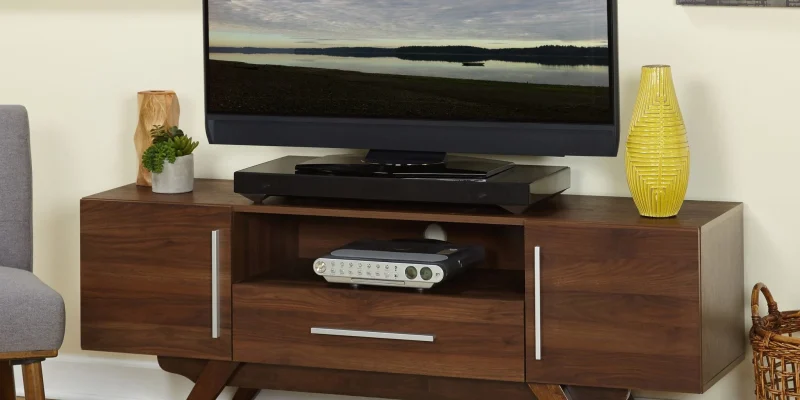 Meja TV Jati Natural Minimalis