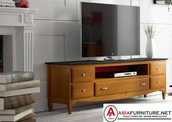 Bufet TV Jati Netral Retro