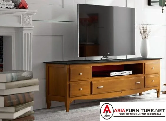 Bufet TV Jati Netral Retro