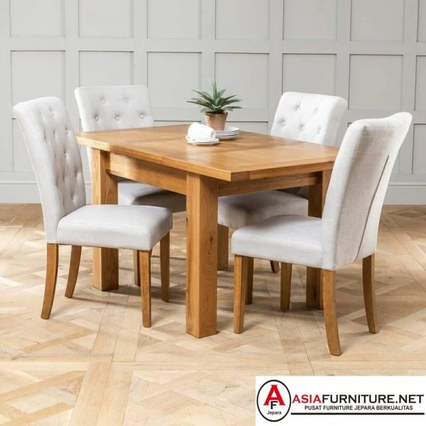 Set Meja Makan Jati Minimalis