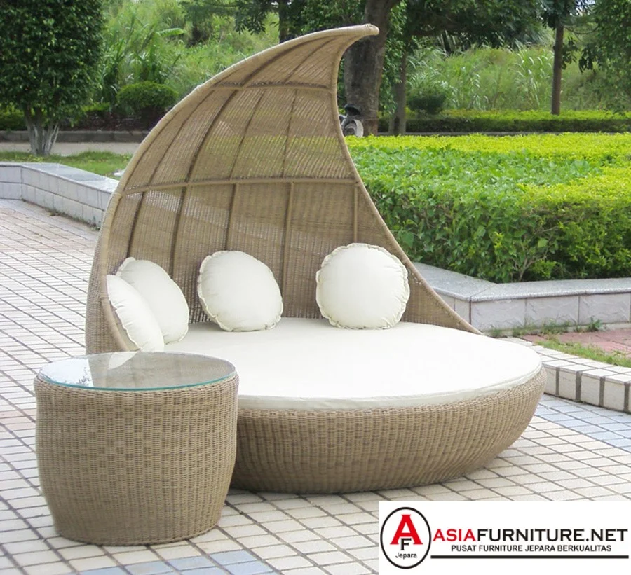 Daybed Rotan Unik Minimalis