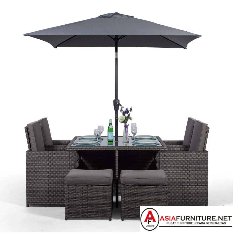 Furniture Meja Makan Outdoor Payung
