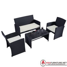 Kursi Tamu Simple Bahan Synthetic Rattan