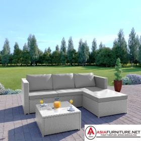 Kursi Sudut Outdoor Rotan Sintetis
